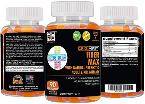 Clinical Daily - CLINICAL DAILY Fiber Max – Gomas Veganas de Alta Fibra para Adultos – Marca Líder em Gomas de Fibra