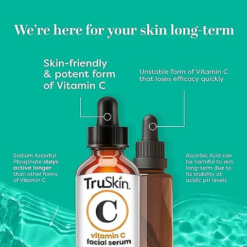 TruSkin Naturals - TruSkin Trio de Soro Facial – Ácido Hialurônico, Vitamina C | 30ml, 20g