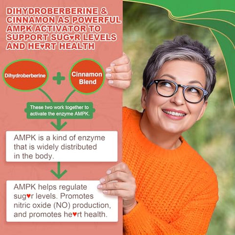 NEVISS - Gomas de Berberina com Dihidroberberina 5X Alta Absorção, Berberina com Canela do Ceilão Ativa AMPK, Melão Amargo, Cúrcuma