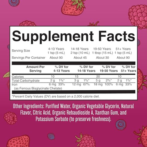 MaryRuth Organics - Suplemento de Ferro para Homens e Mulheres  Líder em Saúde e Bem-Estar