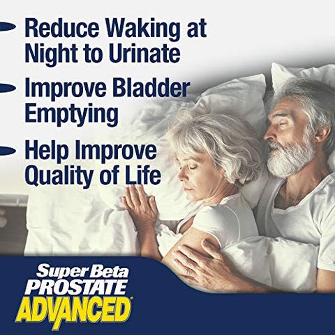 New Vitality - Super Beta Prostate Advanced – Suporte para a saúde masculina, promove o sono, auxilia no esvaziamento da bexiga, Beta Sitosterol (120 cápsulas, 2 pacotes)