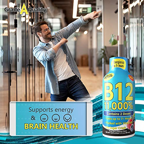 Shots Sabor de Frutas Vermelhas, Até 7 Horas de Energia, 57 ml, 48 Unidades - Vitamin Energy
