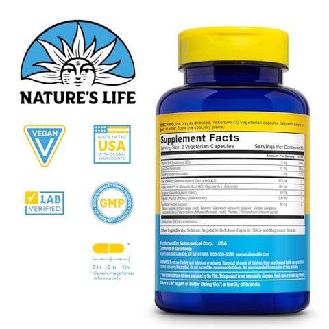 Nature's Life - Nature’s Life Prostate Maintain – Suporte para a saúde masculina – Complexo Herbal de Saw Palmetto, Pygeum e Suplementos de Zinco – 50 Porções, 100 Cápsulas Vegetarianas