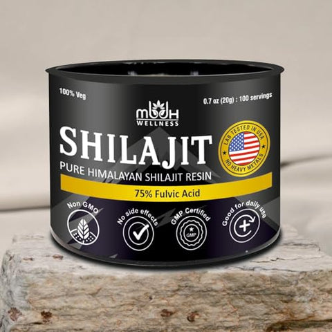 MBDH Wellness - Resina Premium de Shilajit do Himalaia Puro – 100% Natural – 30g