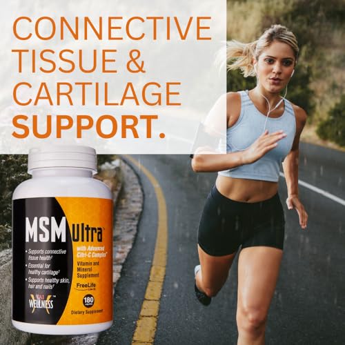 Freelife MSM Ultra | 3.000 mg MSM Complexo Citri-C Proprietário com Vitamina C | Suplemento Methylsulfonylmethane Definitivo | Ósseo - Youngevity