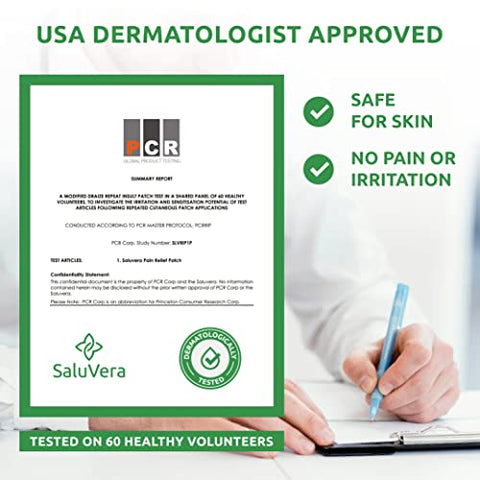 SaluVera - Patches de Alívio da Dor, Placas de Ervas Quentes para Alívio da Dor, Patches de Alívio da Dor no Joelho, Patches para Alívio da Dor no Joelho, Forte Alívio Ósseo para Dor no Joelho, Alívio Duradouro de 12 Horas para Articulações
