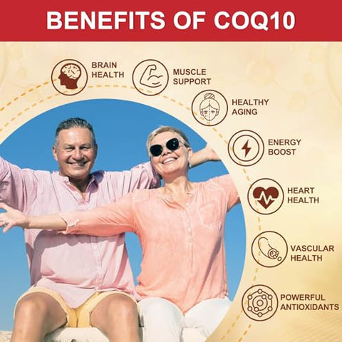 Quinovit - CoQ10 200mg Softgels com Vitamina E – Potencialize sua saúde com a marca líder em CoQ10