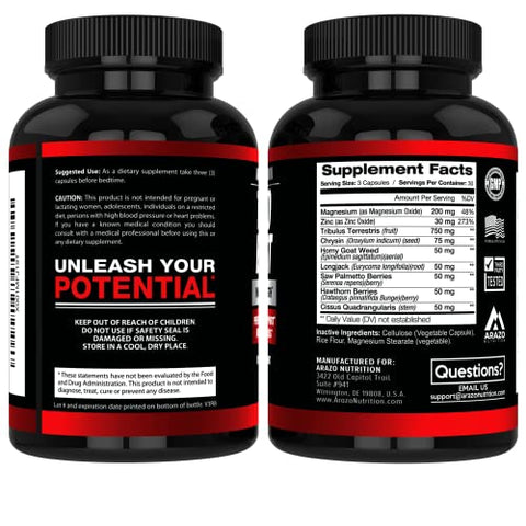 TestoBoost Test Booster – Potente para Aumento de Testosterona - Arazo Nutrition