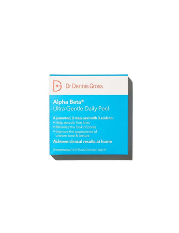 Dr Dennis Gross - Dr. Dennis Gross Alpha Beta Ultra Gentle Daily Peel: Tratamento Diário Suave para Pele Desidratada ou Sensível, Tom ou Textura Irregulares, Linhas Finas ou Poros Dilatados (5 Tratamentos)