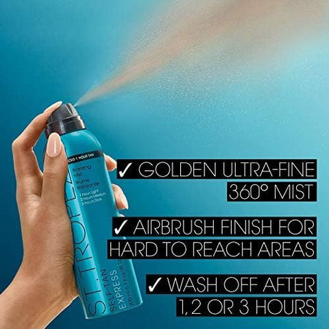 St.Tropez Bronzeador Expresso em Spray, 200 ml – Autobronzeador de alta qualidade