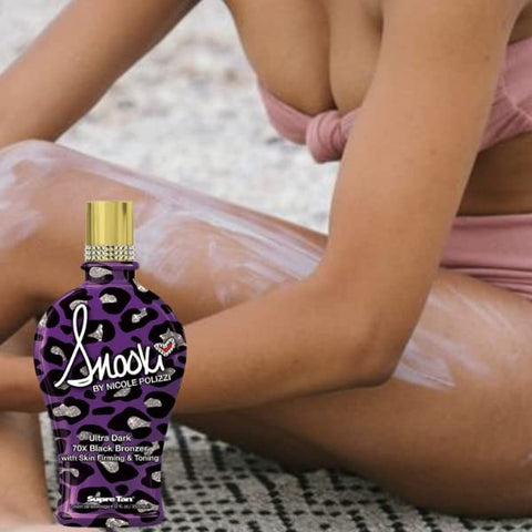 Snooki Ultra Dark 70X Black Bronzer com Firmeza da Pele | 70X Bronzeador Preto Ultra Escuro com Firmeza da Pele | 200g - Supre