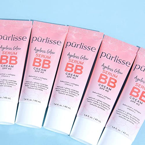 Ageless Glow Serum BB Cream SPF 40 | Full – Creme BB com FPS 40 para um brilho eterno | pūrlisse - pūrlisse