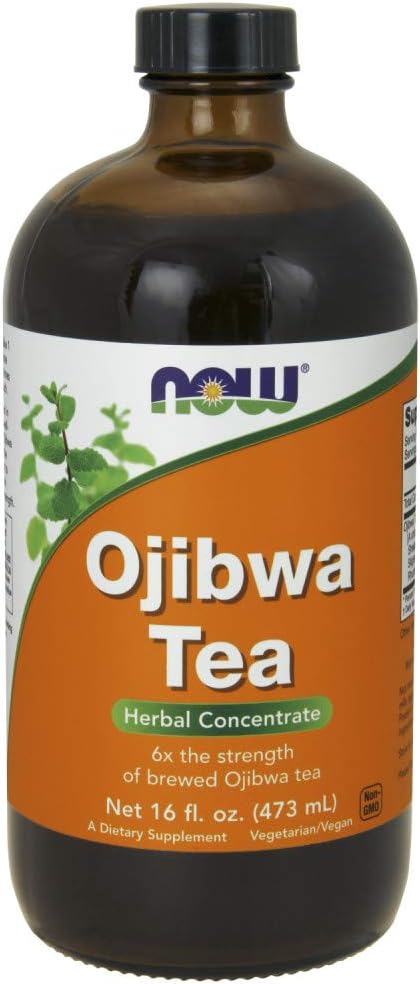NOW Foods - NOW Supplements – Concentrado de Chá Ojibwa, 6x mais forte que o chá Ojibwa preparado, Concentrado Herbal, 473 ml