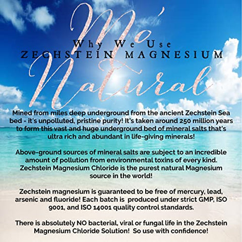 Mo' Natural - Creme Tópico de Magnésio Mo’ Maggie | Maior Concentração de Magnésio Zechstein | Óleos Orgânicos Opulentos