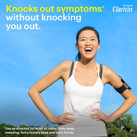 24hr Alívio de Alergia sem Sonolência, Comprimidos de Loratadina – 30 Unidades para Alívio em Casa e em Movimento - Claritin