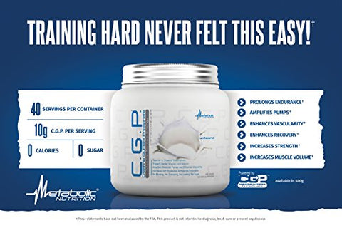 CGP: Creatine Glycerol Phosphate 100% Micronizada em Pó 400g - Metabolic Nutrition