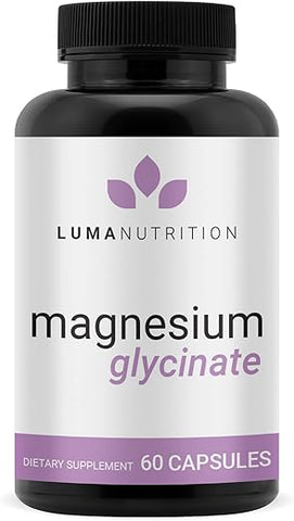 Magnésio Glicinato 1000mg (500mg por Cápsula) – Suplemento Puro de Magnésio – Quelado para Máxima Absorção – 60 Cápsulas