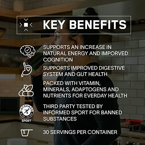 Pó Superfood Strong Greens, Limão, 30 Porções – Marca BPN - BARE PERFORMANCE NUTRITION