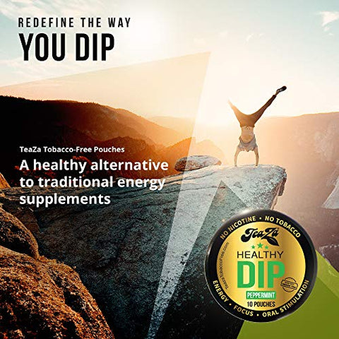 TeaZa - Teaza Herbal Energy Pouch Mixed (4 unidades) – Hortelã-Pequeno Paraíso-Menta Refrescante-Cereja Preta Intensa – Energia Herbal de Alta Qualidade
