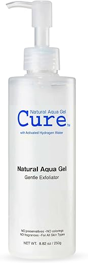 NATURAL AQUA GEL CURE - Cure Aqua Gel – Esfoliante Suave à Base de Água para Rosto e Corpo – Removedor de Pele Morta para uma Pele Jovem, 1 Pacote