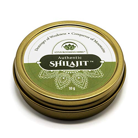 Lotus Blooming Herbs - Autêntico Shilajit – Resina Genuína de SHILAJIT Himalaia 100% Pura com Ácido Fúlvico
