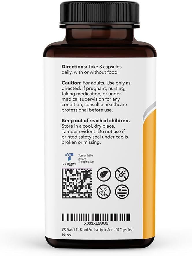 GS Stabili-T: Suporte para Açúcar no Sangue – Circulação Saudável – 60 cápsulas - LifeSeasons