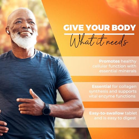 Copper Protocol - Suplemento Mineral em Tabletes com Cobre, Zinco, Vitamina C, Selênio, Boro e Molibdênio – 90 Tabletes/Frasco