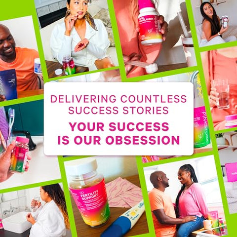 Gummies Fertilidade para Mulheres – Suporte à Concepção e Equilíbrio Hormonal com Inositol, Ácido Fólico e Vitamina B6, Suplementos Pré-Natais para Fertilidade Feminina  Pink Stork - Pink Stork