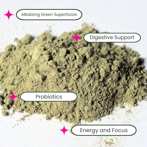 Supercharge Greens Powder – Mistura de Super Alimentos com Linhaça, Spirulina, Clorela, Cevada – 100g - Olea
