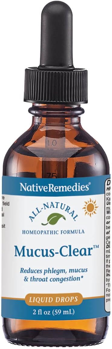 Native Remedies - NativeRemedies Mucus-Clear: Alívio Natural da Congestão Nasal e Excesso de Muco | 30ml
