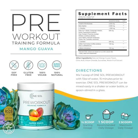 Pré-Treino para Mulheres, Bomba Aumentada – 250g - One Sol