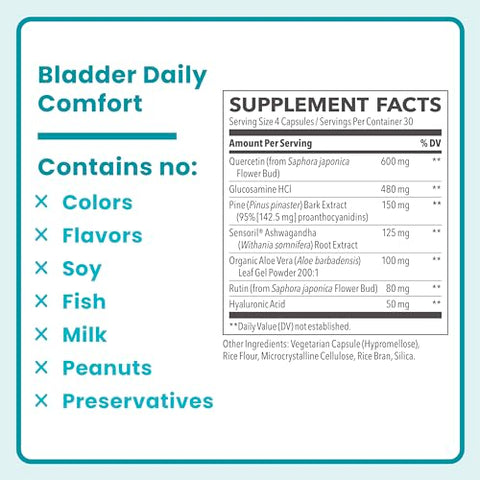 Femetry Bladder Daily Comfort – Alívio da Irritação – Suporte à Inflamação Saudável - LifeSeasons