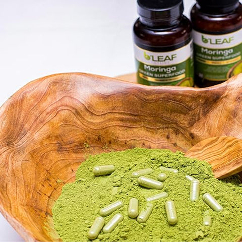 B'LEAF NATURE - B’Leaf Nature Pure Moringa Oleifera em Cápsulas 1000mg – Sistema Imunológico