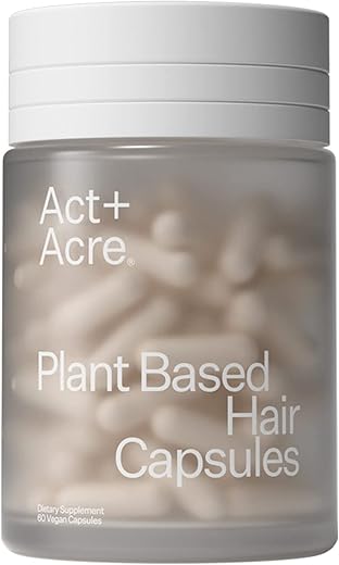 ACT+ ACRE - ACT ACRE Cápsulas para Cabelos Grossos e Volumosos – Vitaminas à Base de Plantas – Extratos de Bambu e Cavalinha – Promove Cabelos Mais Espessos e com Aparência Mais Cheia – Espessura e Força