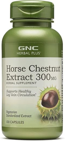 Castanha da Índia 300mg 100 cápsulas – Extrato Herbal Plus GNC - GNC