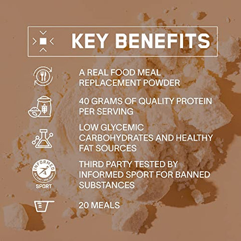 BARE PERFORMANCE NUTRITION - Bare Performance Nutrition – Substituto de Refeição Completo BPN Strong Food, Chocolate, 20 porções – Nutrição Completa e Saborosa
