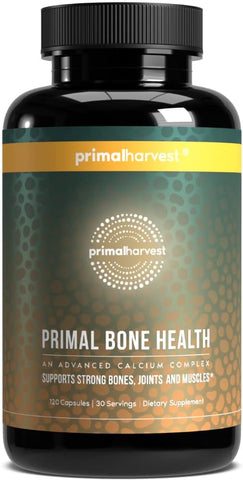 Complexo Ósseo de Carbonato de Cálcio para a Saúde Óssea Masculina - Primal Harvest