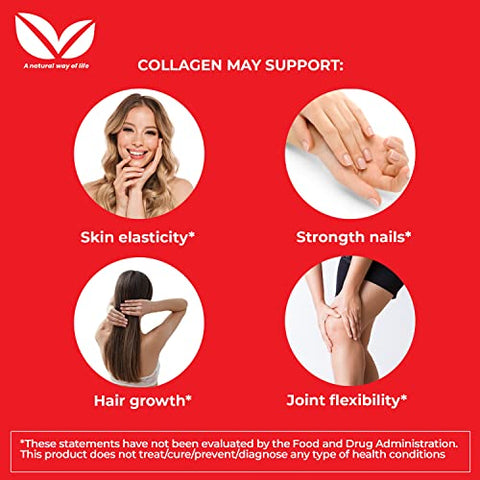 Suplemento de Colágeno Hidrolisado Full Life – Cápsulas de Colágeno Bovino para Mulheres e Homens – Cápsulas de Colágeno Kosher, Livres de Glúten – 90 Cápsulas Vegetais 2.500mg