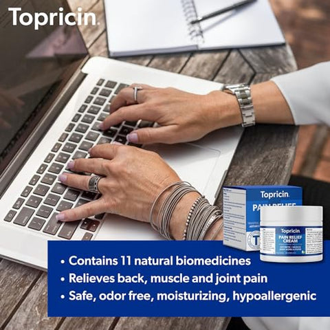Creme Alívio da Dor (120 ml) Rápida Ação Analgésica em Gel - Topricin