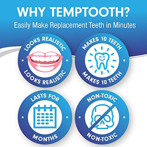 Produto Patenteado de Substituição Temporária de Dente, Confiança do Número 1 em Vendas - Temptooth