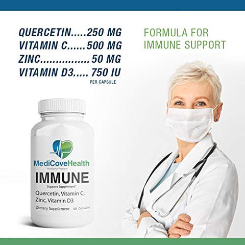 Ivory Caps - Imune Support: Quercetina, Vitamina C, Zinco, Vitamina D3 – Reforço Imunológico – Marca X