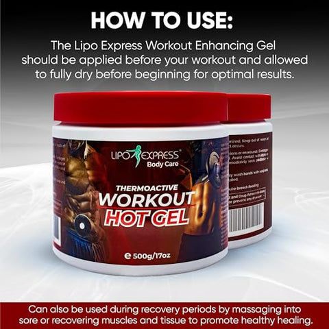 Lipo Express - Gel Redutor de Medidas LipoExpress 500ml – Melhor Gel Termoativo para Potencializar seus Treinos e Emagrecer. Ideal para Relaxamento Muscular e
