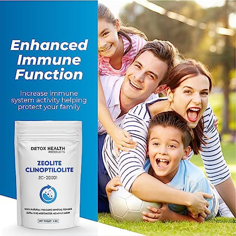 STELLAR CHEMICAL CORP - Zeolite Clinoptilolite em Pó Ultra Fino Menor que 2 µm | 95% Clinoptilolite | 3X Ativado | Mineral Natural | Produtos Detox | 8 g