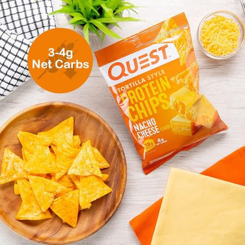 Pacote Variado de Chips de Proteína Quest – Sabores Sortidos – Snacks de Alta Proteína – 6 Pacotes de Alta Proteína, Baixo Carboidrato, Sem Glúten, 31g (Lenço Purpalia)