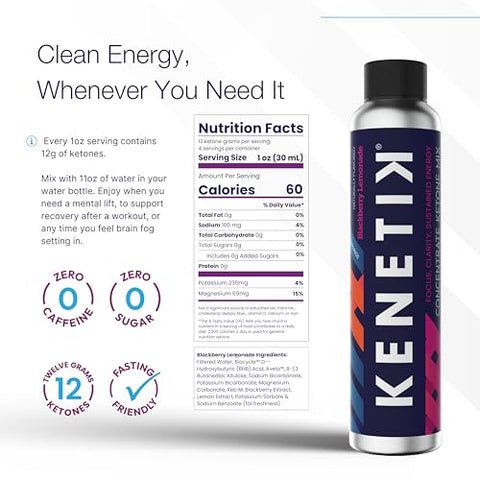 Kenetik - KENETIK Mix Energético Sem Açúcar – Bebida Energética em Pó, 30g