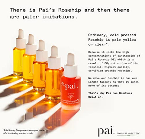Óleo Facial Universal BioRegenerate de Rosa Mosqueta Orgânica | Natural, Vegano, Cuidados para Pele Sensível (30 mL) - PAI SKINCARE