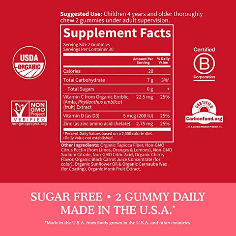 Kids Gummies Imunidade com Vitamina C e D3 – Suporte Imunológico para Crianças - Garden of Life