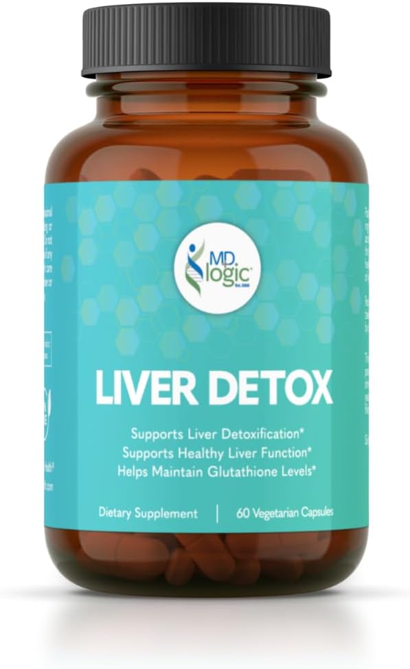 MD Logic Health - Suporte Desintoxicação do Fígado – 30 Dias de Fornecimento – 1 Frasco