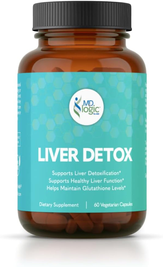MD Logic Health - Suporte Desintoxicação do Fígado – 30 Dias de Fornecimento – 1 Frasco
