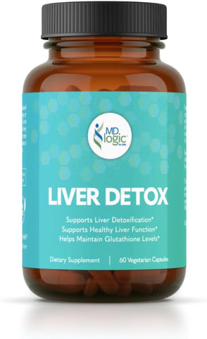 MD Logic Health - Suporte Desintoxicação do Fígado – 30 Dias de Fornecimento – 1 Frasco